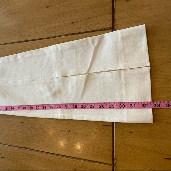 Derek Lam Women’s White Maeve Slit Hem Flare Long New size 8 Pants - Picture 13 of 16